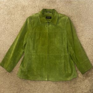 Bernardo Olive Suede Outerwear